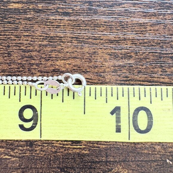 Sterling Silver 925 Rainbow Quartz Prong Set Pendant Necklace Size 19" Length - Picture 8 of 12